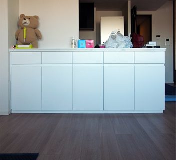 カウンター収納 Zealworks オーダー家具