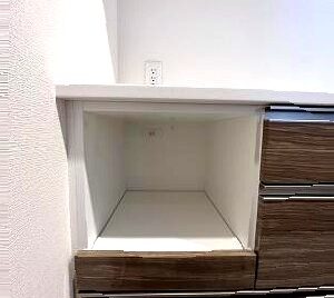 家電スライド収納用コンセント