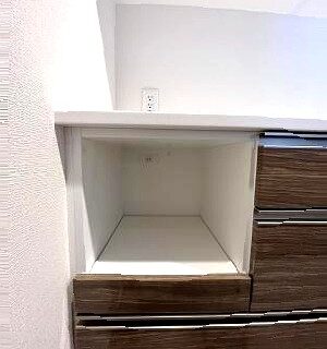 家電スライド収納用コンセント